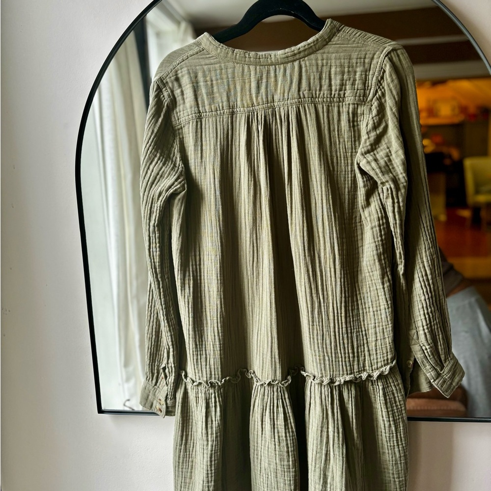 ANTHROPOLOGIE MAEVE | Katie textured utility tunic in moss | us size 6 - Picture 10 of 15